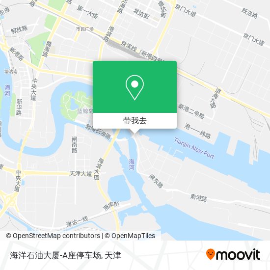 海洋石油大厦-A座停车场地图