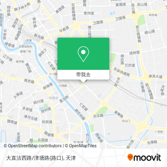 大直沽西路/津塘路(路口)地图