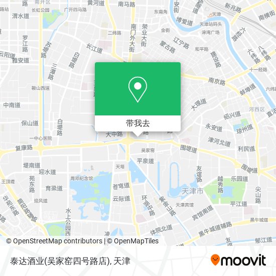 泰达酒业(吴家窑四号路店)地图