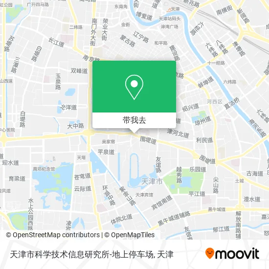 天津市科学技术信息研究所-地上停车场地图