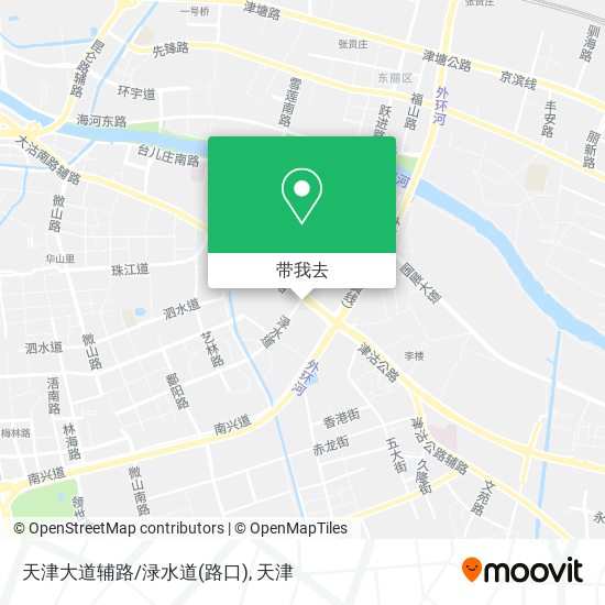 天津大道辅路/渌水道(路口)地图