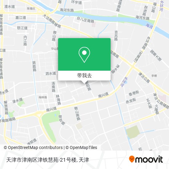 天津市津南区津铁慧苑-21号楼地图