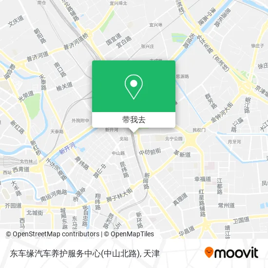 东车缘汽车养护服务中心(中山北路)地图