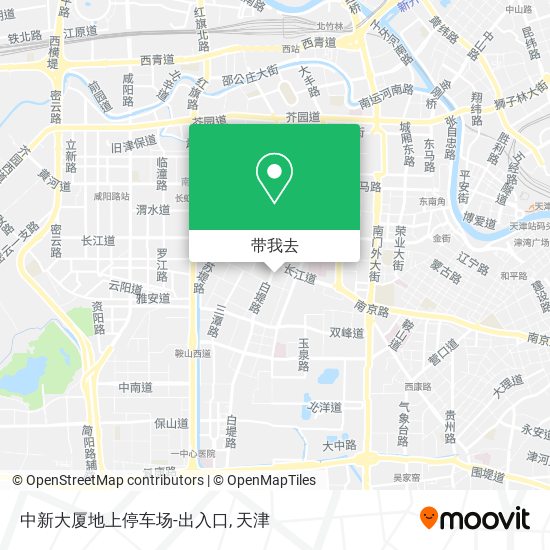 中新大厦地上停车场-出入口地图