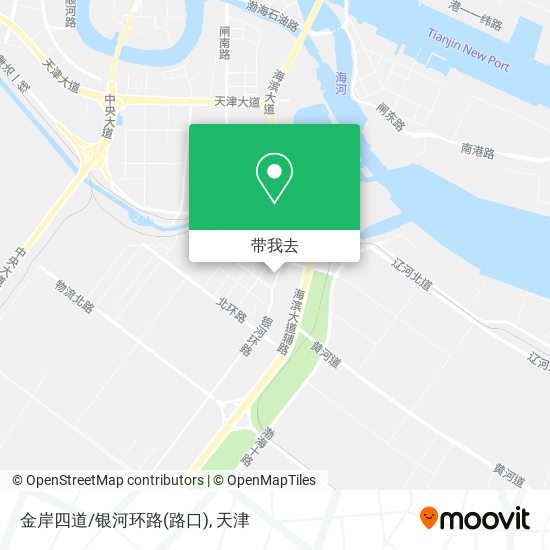 金岸四道/银河环路(路口)地图