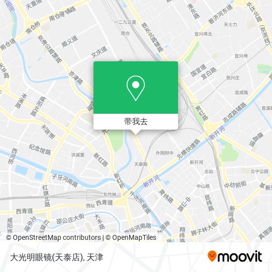 大光明眼镜(天泰店)地图