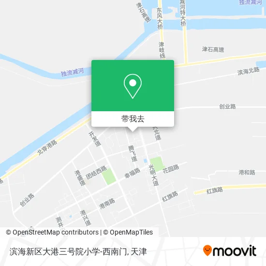 滨海新区大港三号院小学-西南门地图