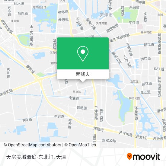天房美域豪庭-东北门地图