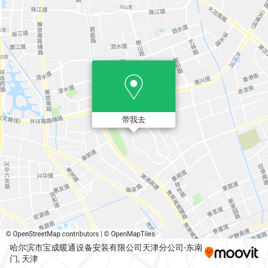 哈尔滨市宝成暖通设备安装有限公司天津分公司-东南门地图