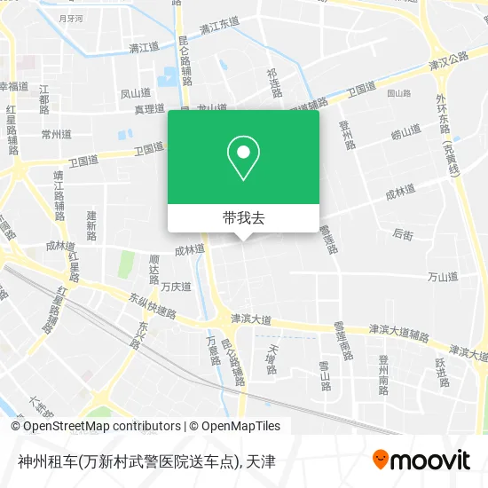 神州租车(万新村武警医院送车点)地图