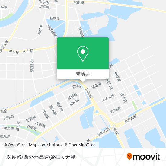 汉蔡路/西外环高速(路口)地图
