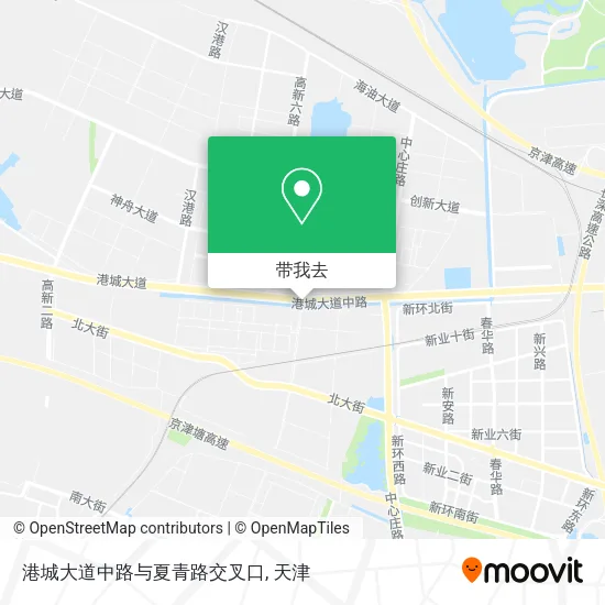 港城大道中路与夏青路交叉口地图