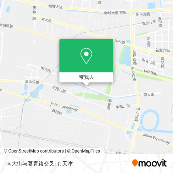 南大街与夏青路交叉口地图