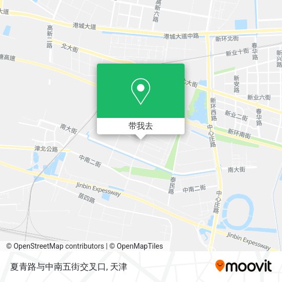 夏青路与中南五街交叉口地图