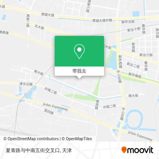 夏青路与中南五街交叉口地图