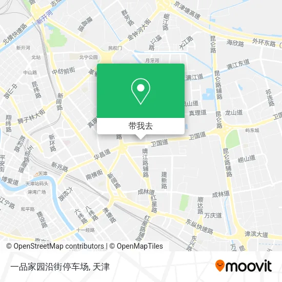 一品家园沿街停车场地图