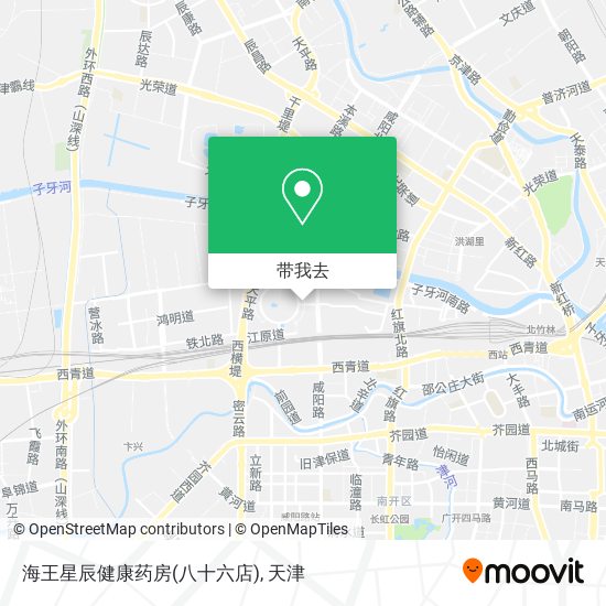 海王星辰健康药房(八十六店)地图
