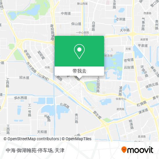 中海·御湖翰苑-停车场地图
