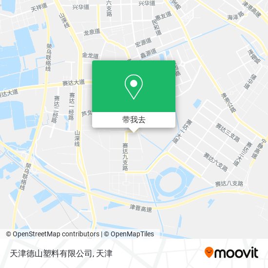天津德山塑料有限公司地图
