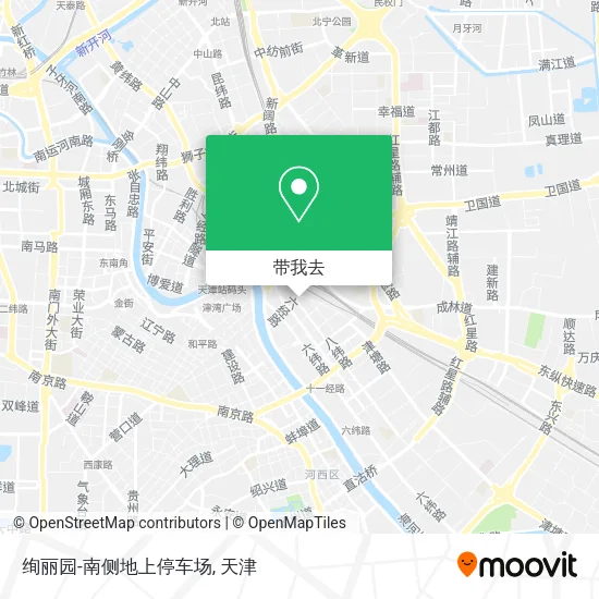 绚丽园-南侧地上停车场地图