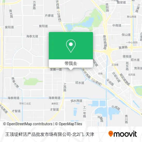 王顶堤鲜活产品批发市场有限公司-北2门地图