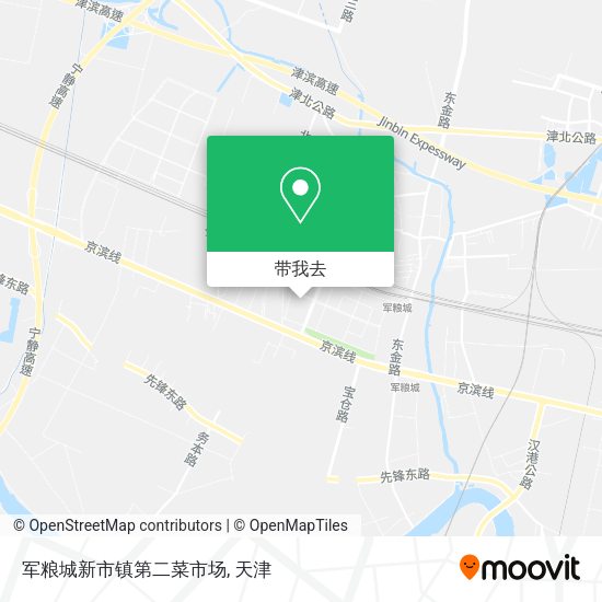 军粮城新市镇第二菜市场地图