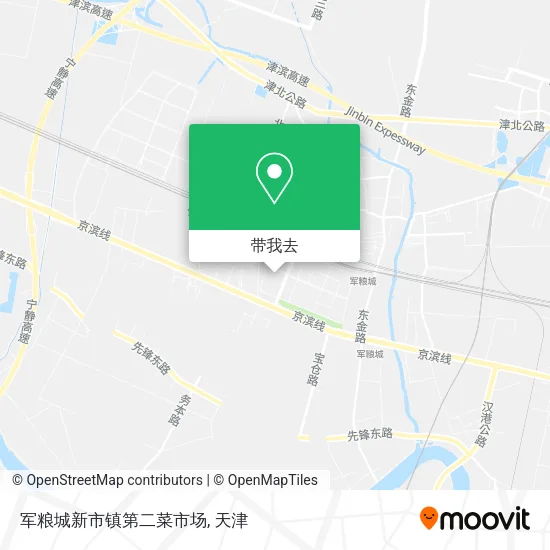 军粮城新市镇第二菜市场地图