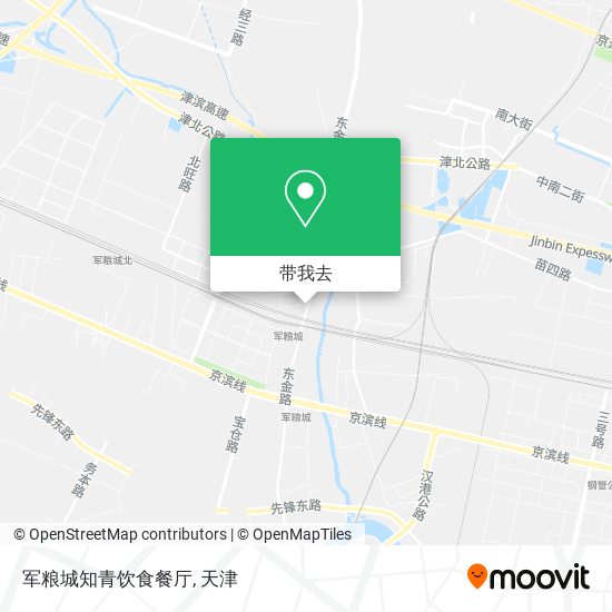 军粮城知青饮食餐厅地图