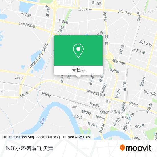 珠江小区-西南门地图