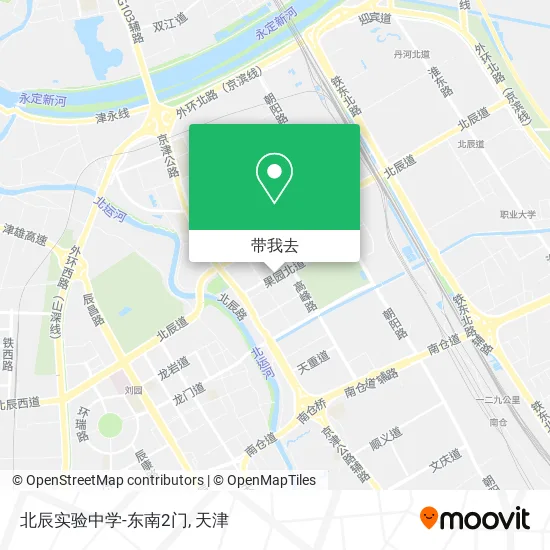 北辰实验中学-东南2门地图