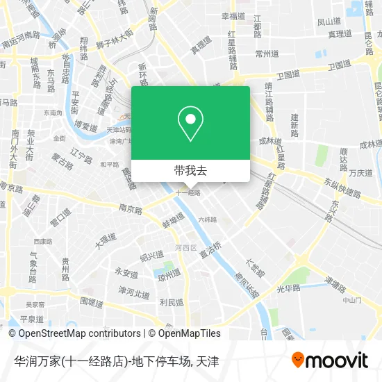 华润万家(十一经路店)-地下停车场地图