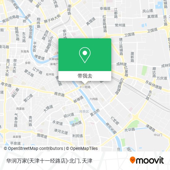 华润万家(天津十一经路店)-北门地图