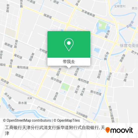 工商银行天津分行武清支行振华道附行式自助银行地图