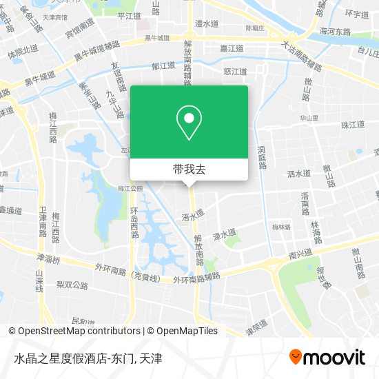 水晶之星度假酒店-东门地图