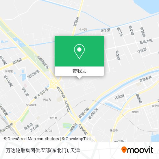 万达轮胎集团供应部(东北门)地图