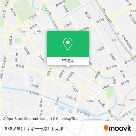 888发屋(丁字沽一号路店)地图