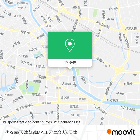 优衣库(天津凯德MALL天津湾店)地图