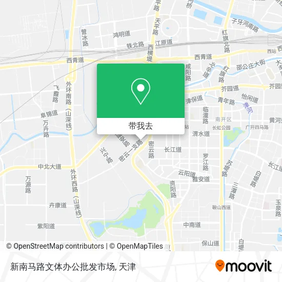 新南马路文体办公批发市场地图