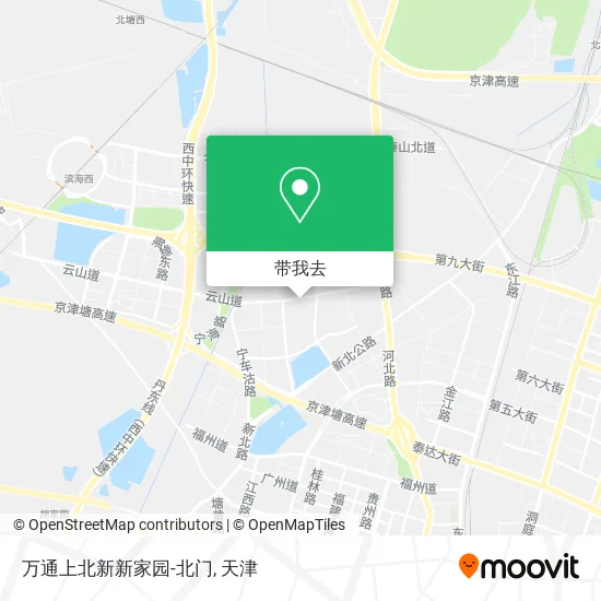 万通上北新新家园-北门地图