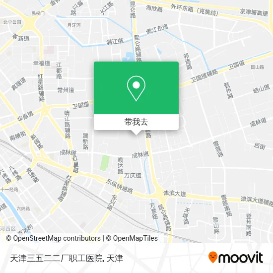 天津三五二二厂职工医院地图