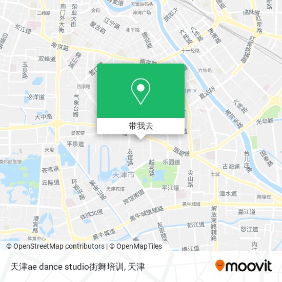 天津ae dance studio街舞培训地图