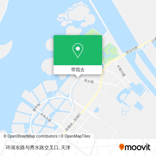 环湖东路与秀水路交叉口地图