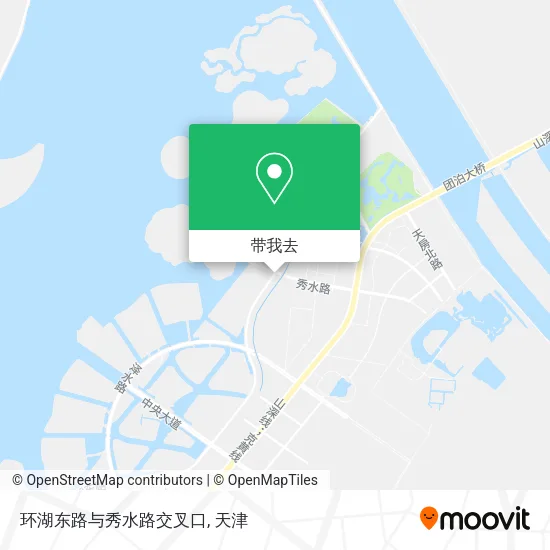 环湖东路与秀水路交叉口地图