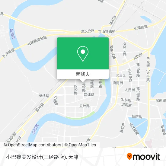 小巴黎美发设计(三经路店)地图