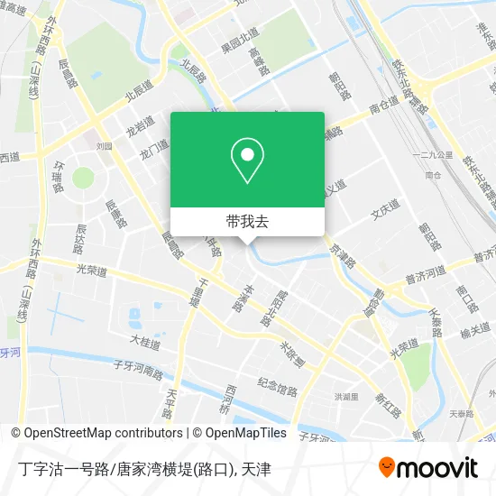 丁字沽一号路/唐家湾横堤(路口)地图
