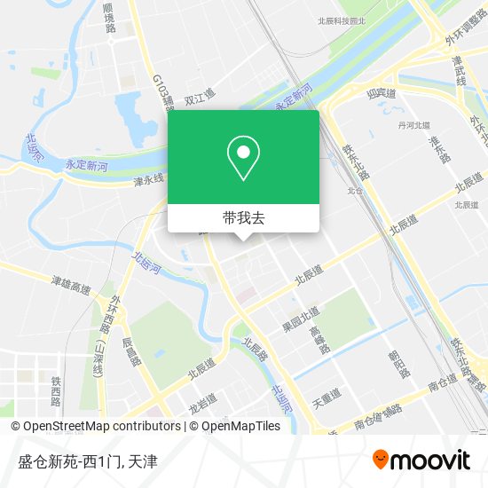盛仓新苑-西1门地图