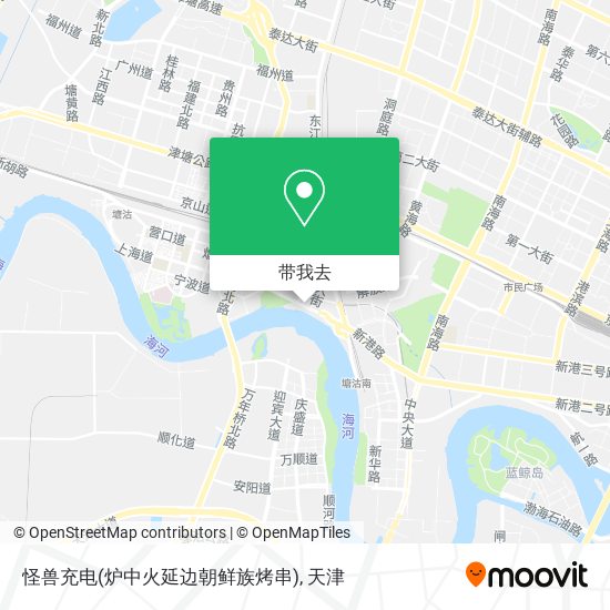 怪兽充电(炉中火延边朝鲜族烤串)地图