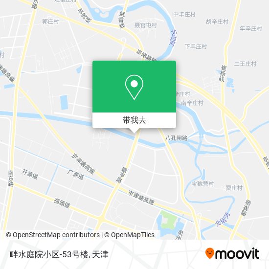 畔水庭院小区-53号楼地图