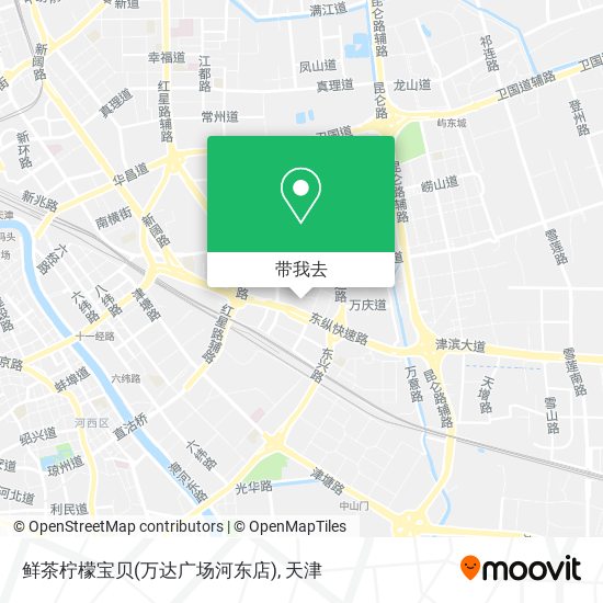 鲜茶柠檬宝贝(万达广场河东店)地图