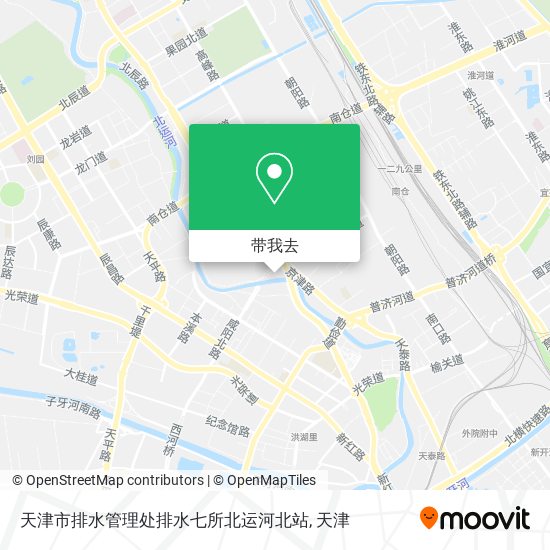 天津市排水管理处排水七所北运河北站地图